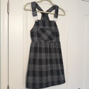 Altar’d State Plaid Overall Dress